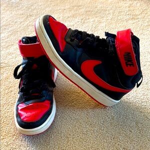 Nike Kids Black and Red Sneakers